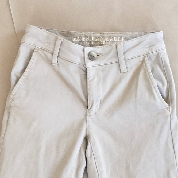 American Eagle Denim Super Stretch X Skinny Pant - Desert Sand - Size 0 SHORT - Picture 2 of 5